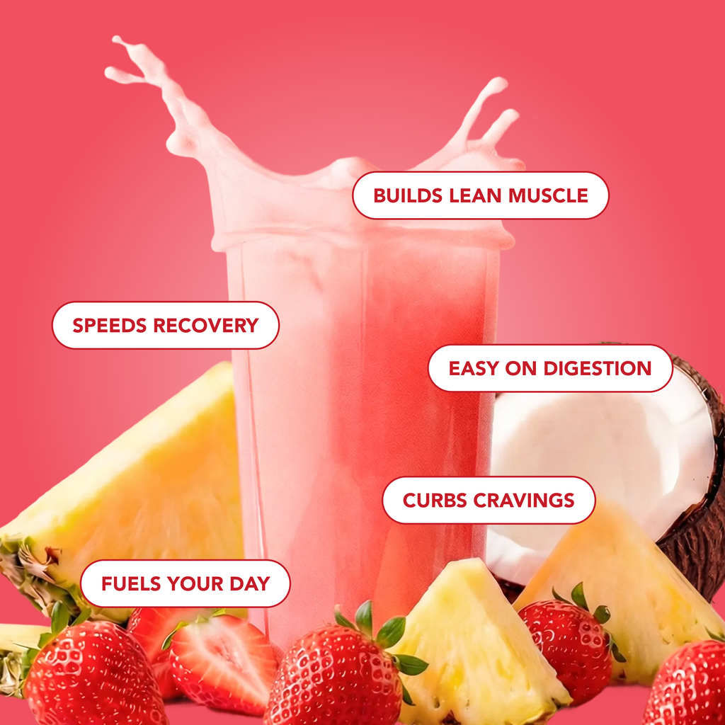 cleansimpleeats Clear Protein Powder: Strawberry Piña Colada (8 Single Serving Packs)