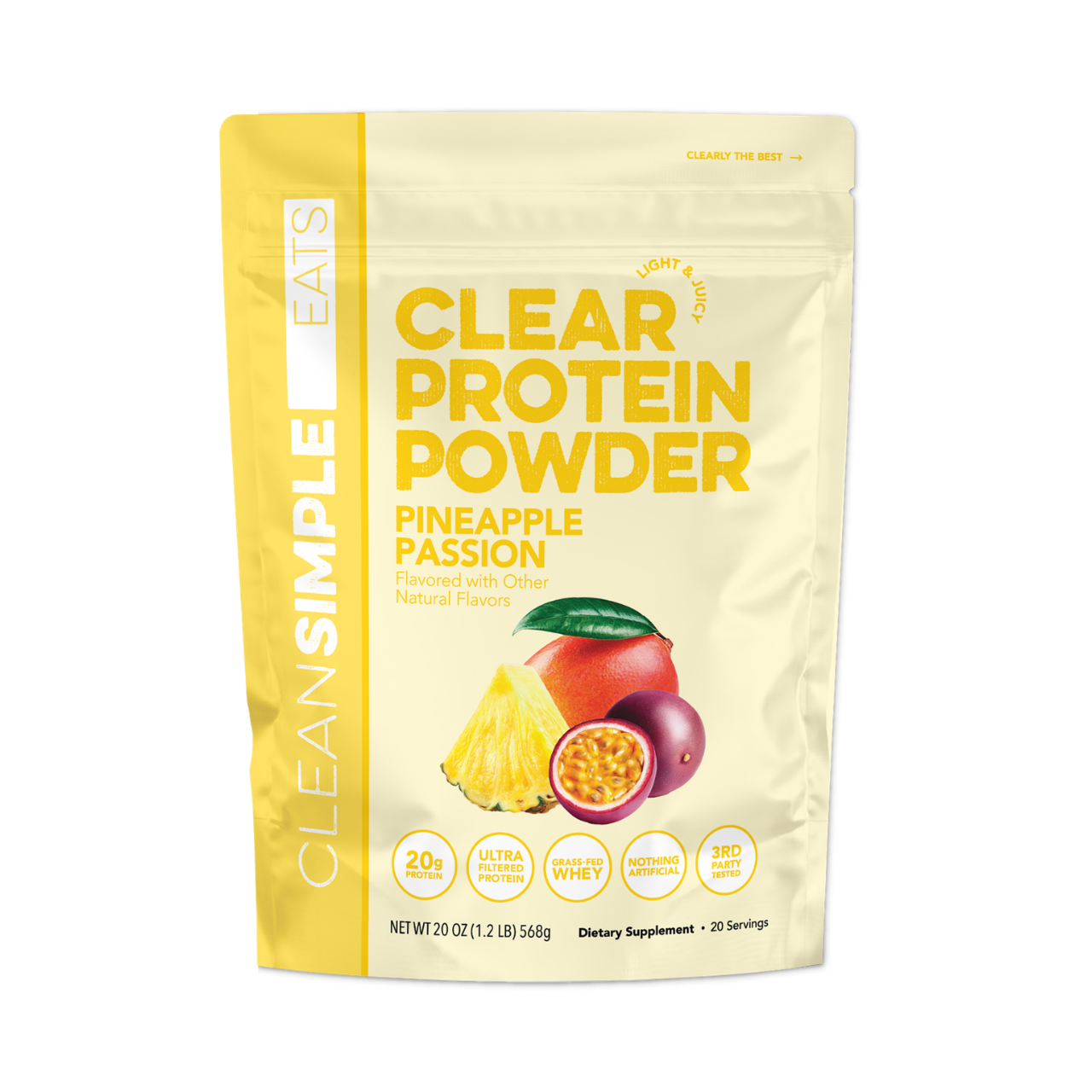 cleansimpleeats Clear Protein Powder: Pineapple Passion (20 Serving)