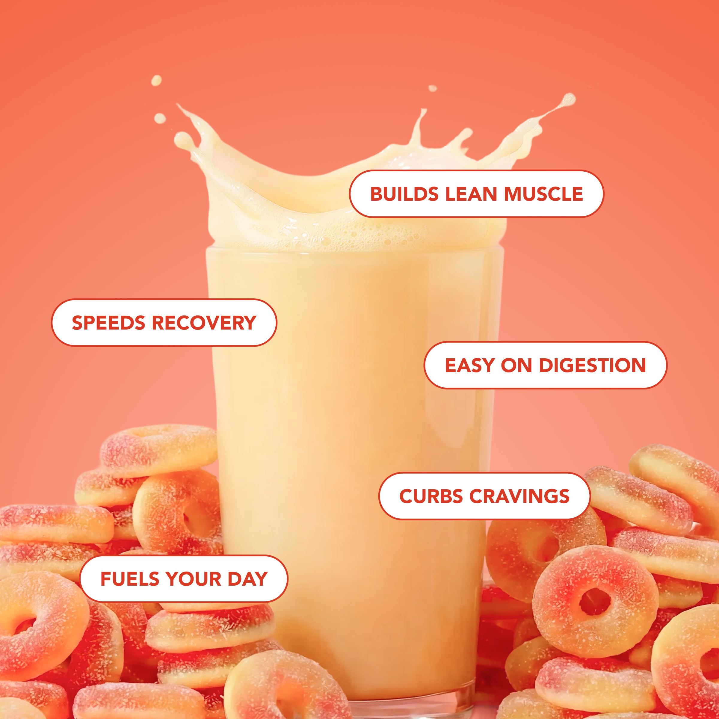 cleansimpleeats Clear Protein Powder: Peachy Ring (20 Serving)