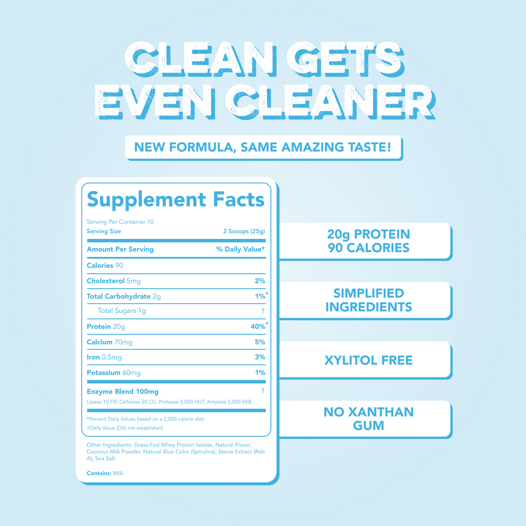 cleansimpleeats Protein Powder: Cotton Candy (10 Serving Bag)