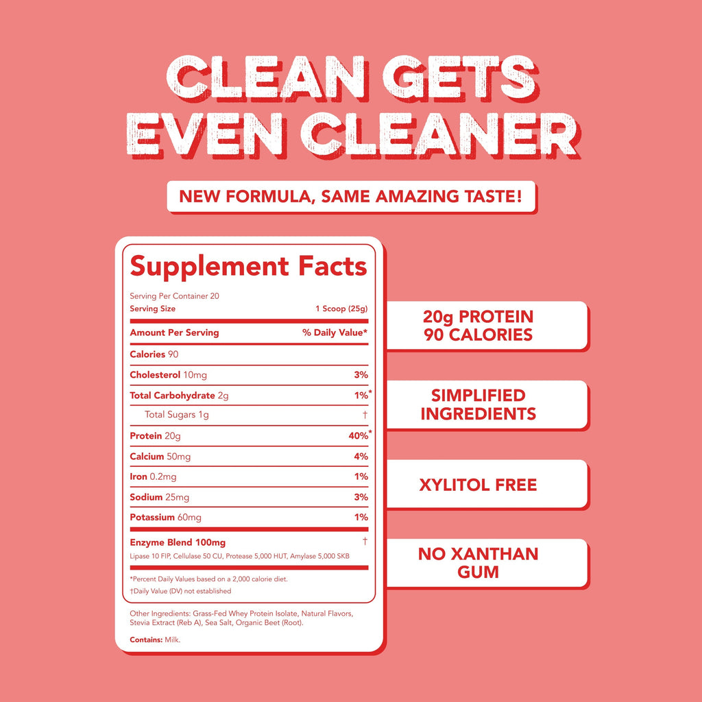 cleansimpleeats Protein Powder: White Chocolate Peppermint (10 Single Serving Stick Packs)
