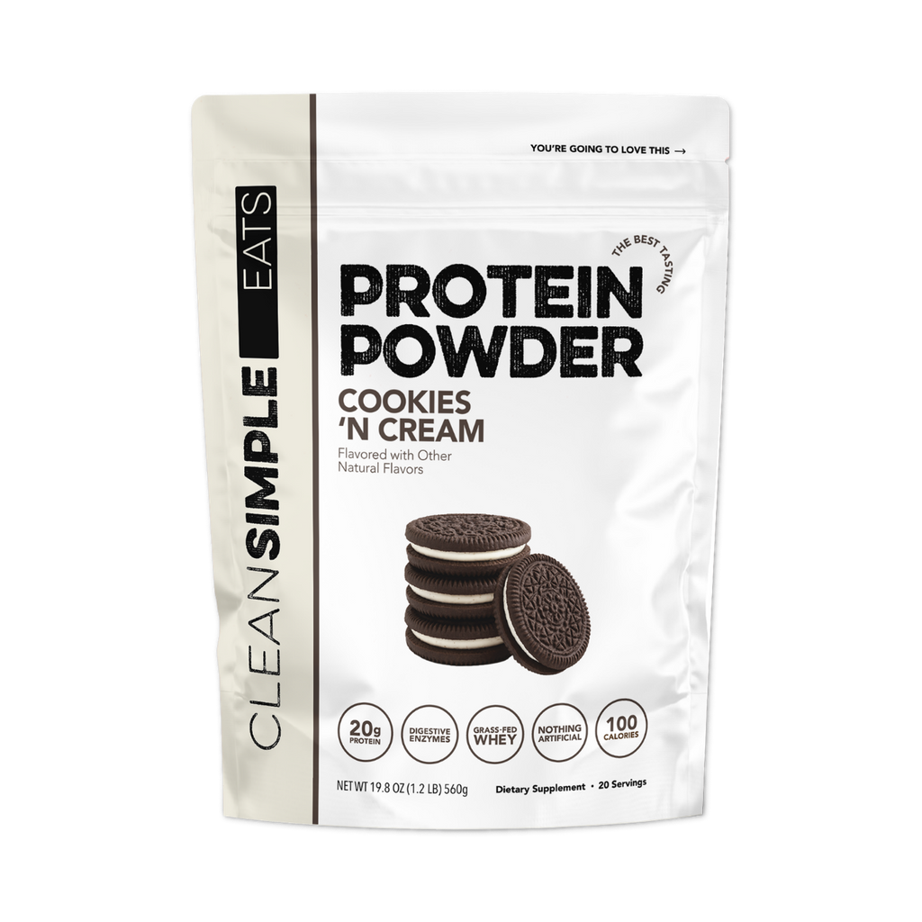 cleansimpleeats Protein Powder: Cookies 'N Cream (20 Serving Bag)