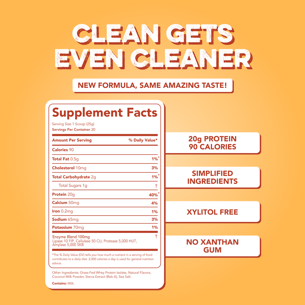 cleansimpleeats Protein Powder: Caramel Toffee (20 Serving Bag)