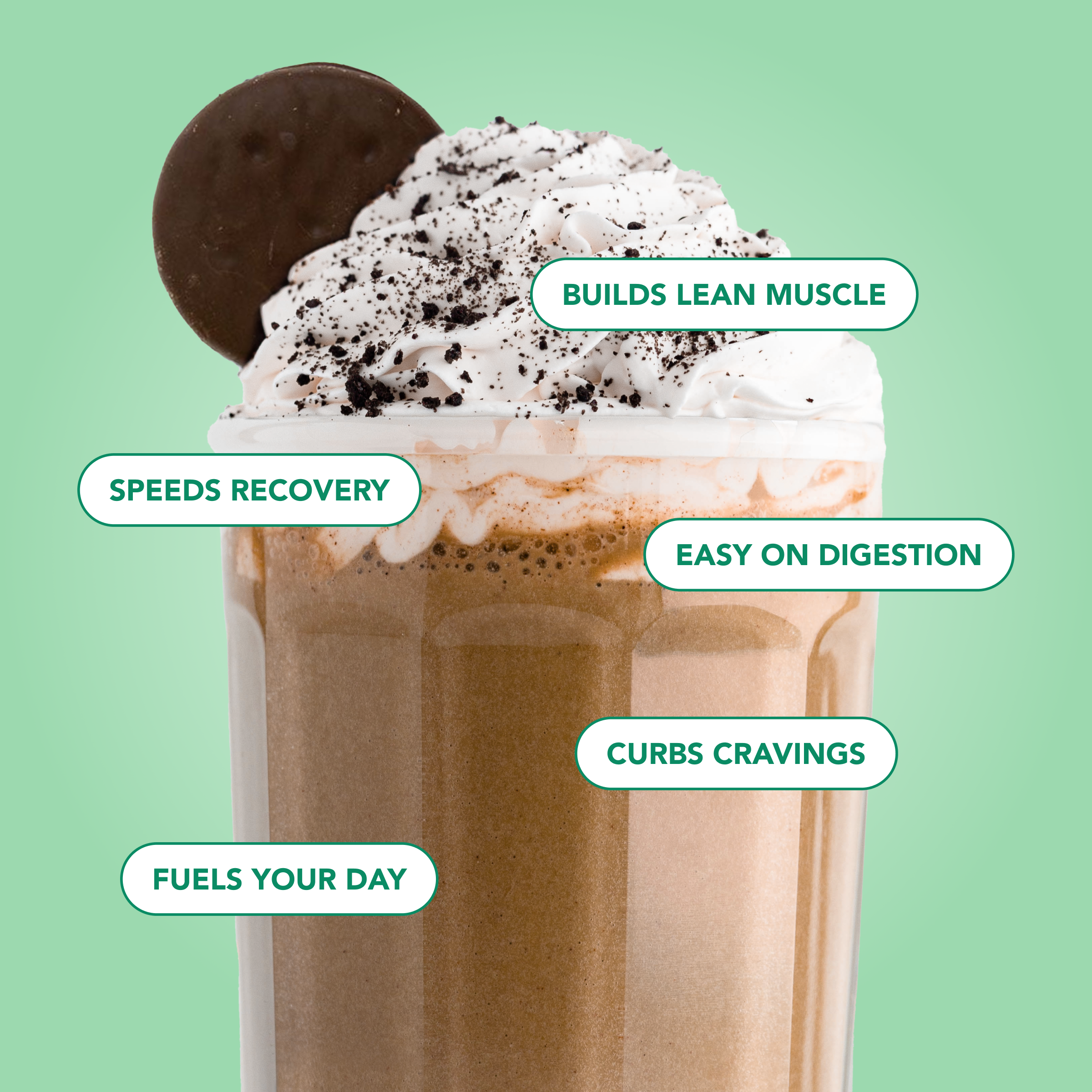 cleansimpleeats Protein Powder: Mint Chocolate Cookie (20 Serving Bag)