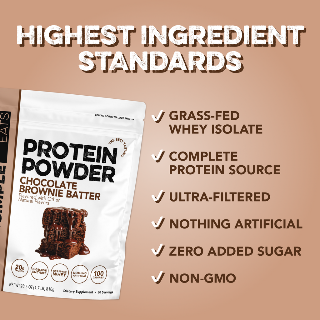 cleansimpleeats Protein Powder: Brownie Batter (30 Serving Bag)