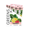 cleansimpleeats Greens: Raspberry Lemonade Super Greens Mix (10 Single Serving Stick Packs)
