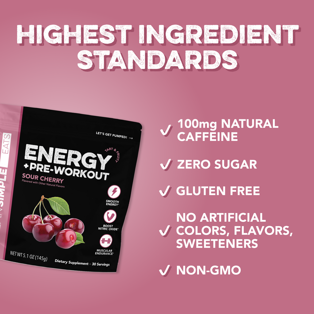 cleansimpleeats Energy + Pre-Workout: Sour Cherry (30 Servings)