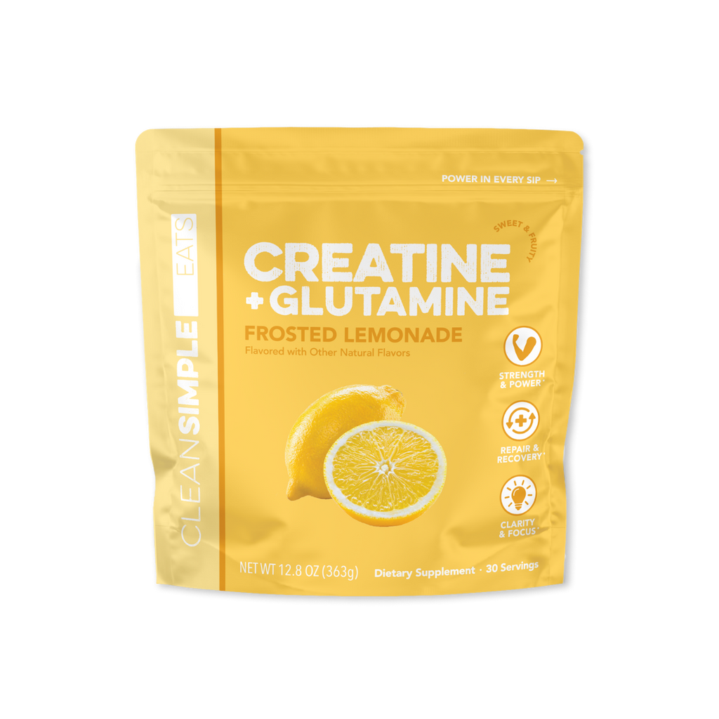 cleansimpleeats Creatine + Glutamine: Frosted Lemonade (30 Serving Bag)