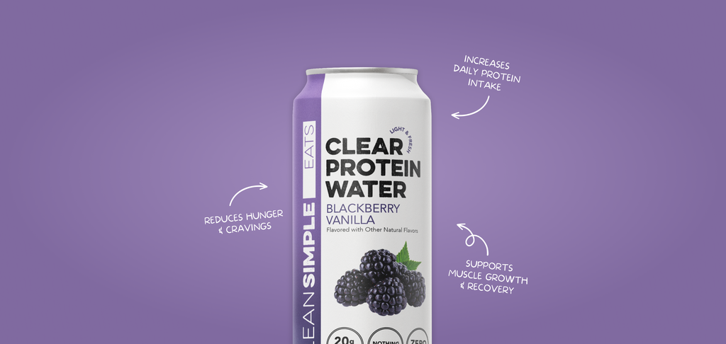 cleansimpleeats Clear Protein Water: Blackberry Vanilla (16 Oz. | 12 Pack)