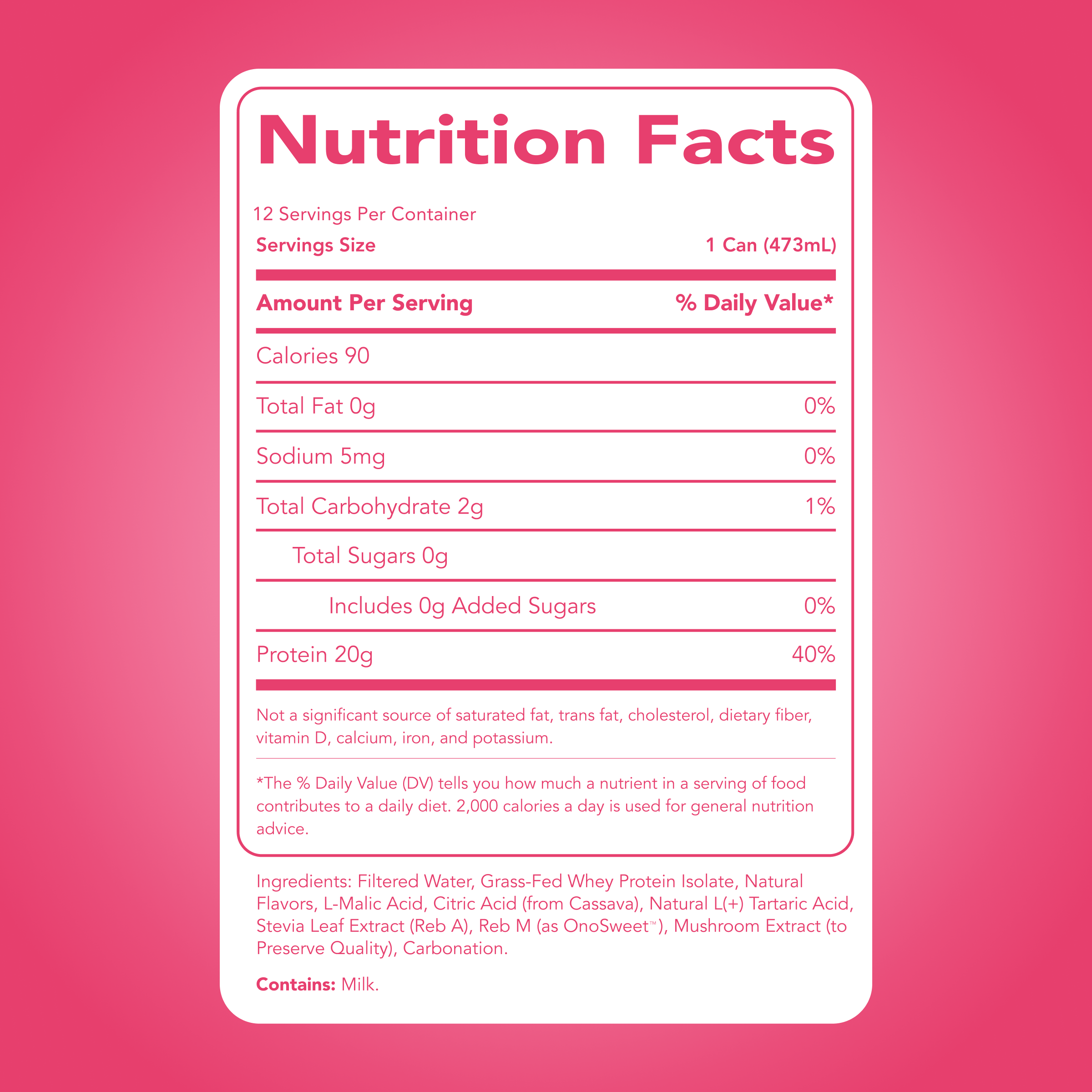 cleansimpleeats Clear Protein Water: Raspberries & Cream (16 Oz. | 12 Pack)