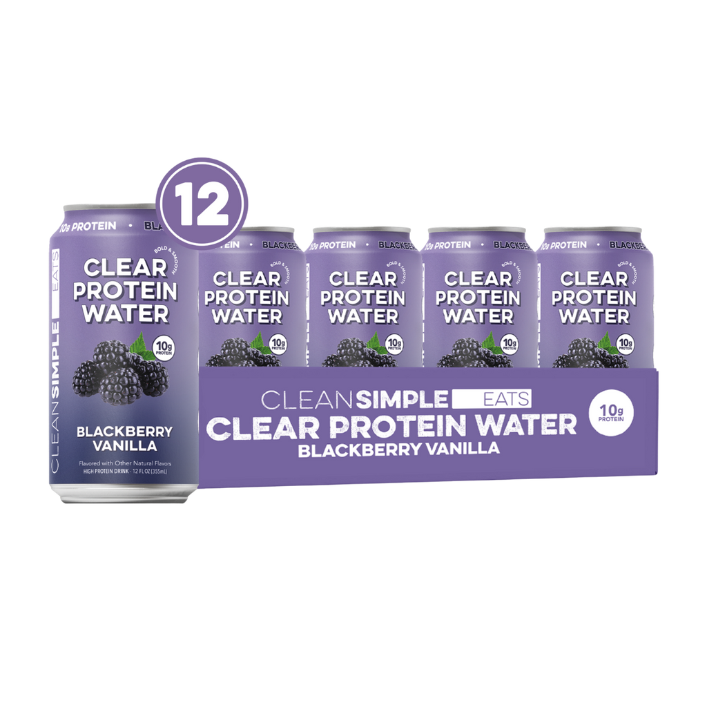cleansimpleeats Clear Protein Water: Blackberry Vanilla (12 Oz. | 12 Pack)