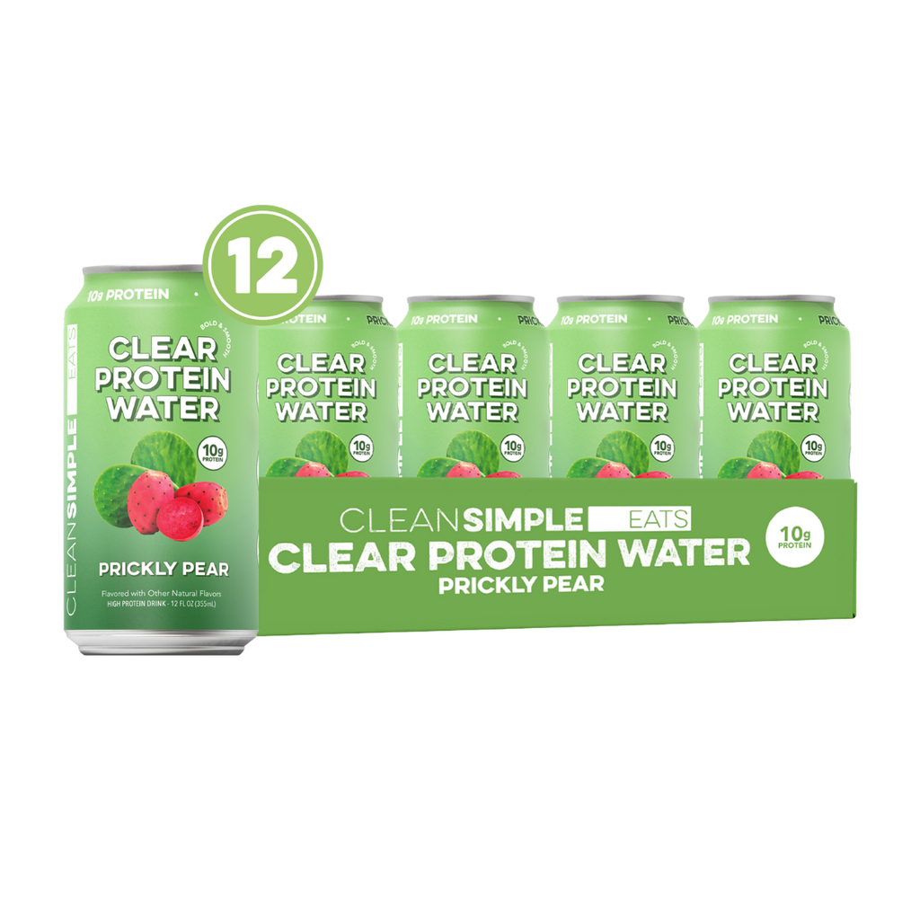 cleansimpleeats Clear Protein Water: Prickly Pear (12 Oz. | 12 Pack)
