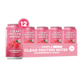 cleansimpleeats Clear Protein Water: Raspberries & Cream (12 Oz. | 12 Pack)