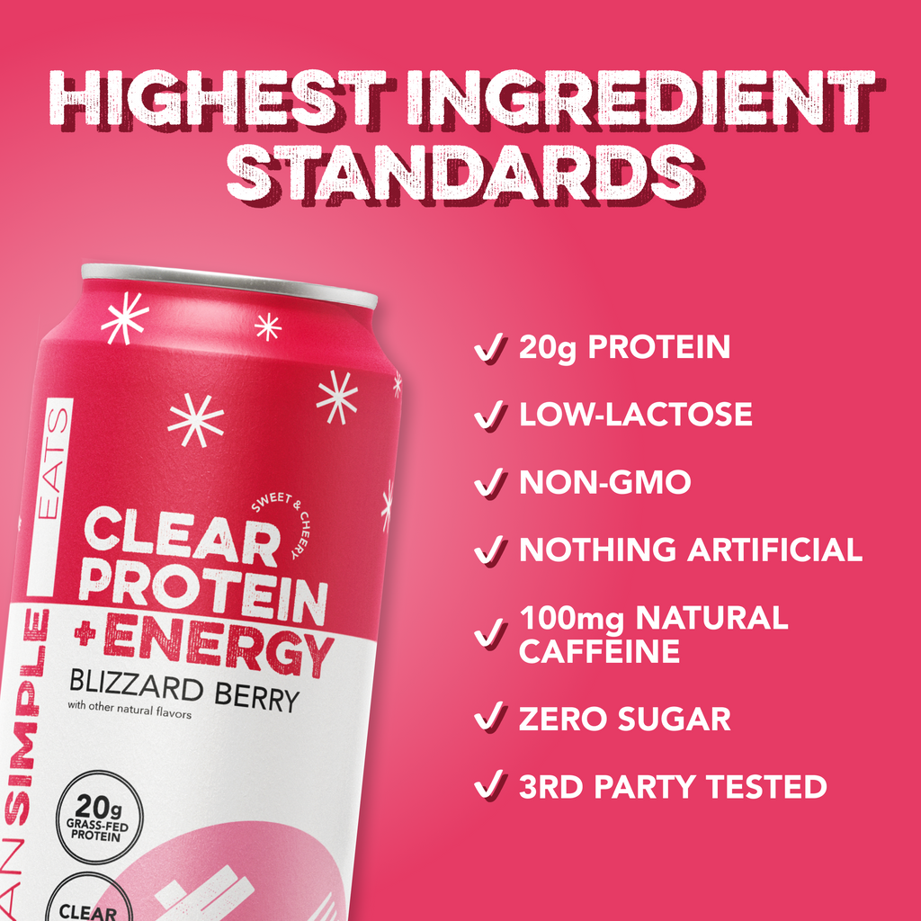 cleansimpleeats Clear Protein + Energy: Blizzard Berry (12 Pack)