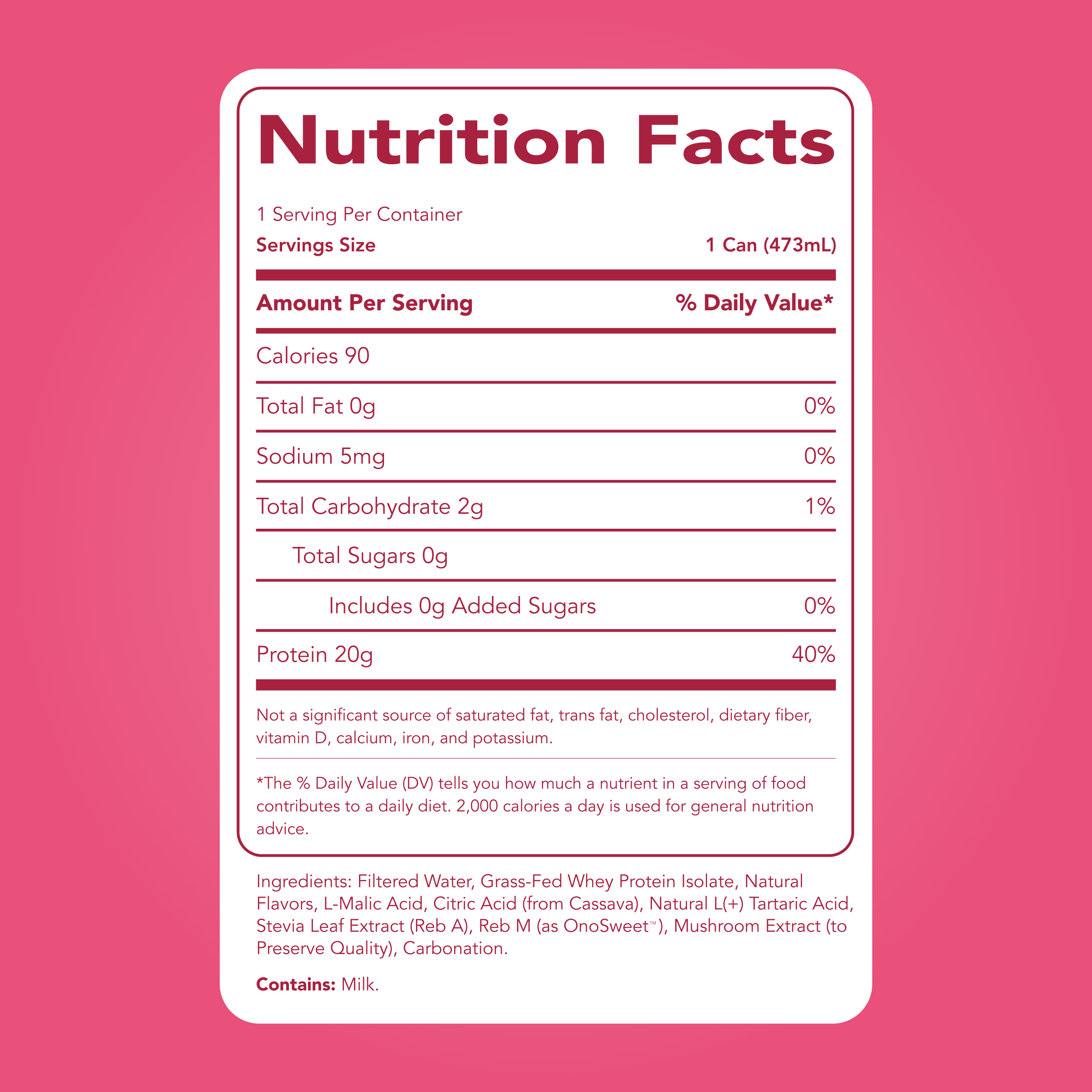 cleansimpleeats Clear Protein Soda: Cherry Lime (16 Oz. | 12 Pack)