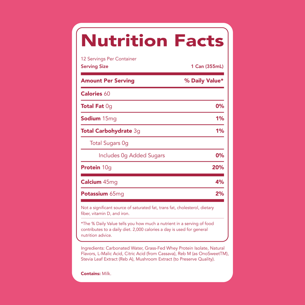 cleansimpleeats Clear Protein Soda: Cherry Lime (12 Oz. | 12 Pack)