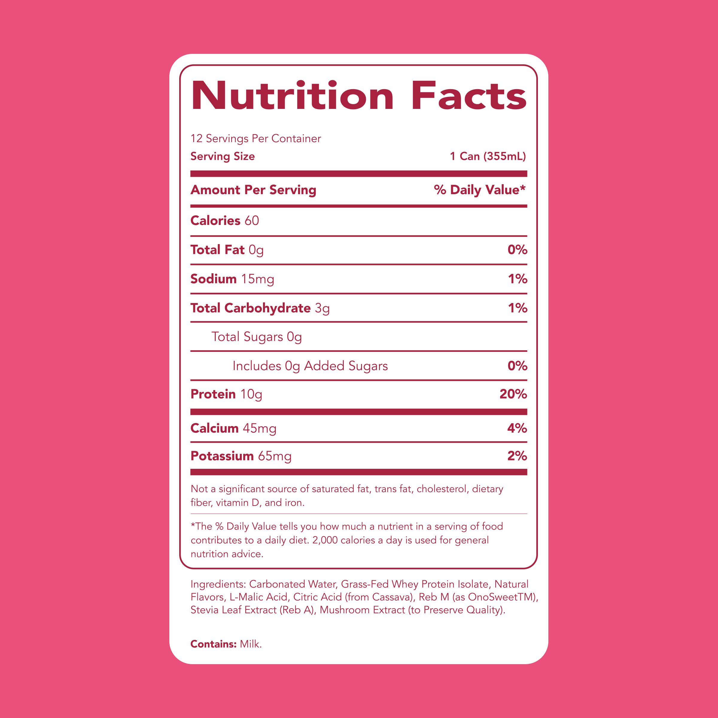cleansimpleeats Clear Protein Soda: Cherry Lime (12 Oz. | 12 Pack)