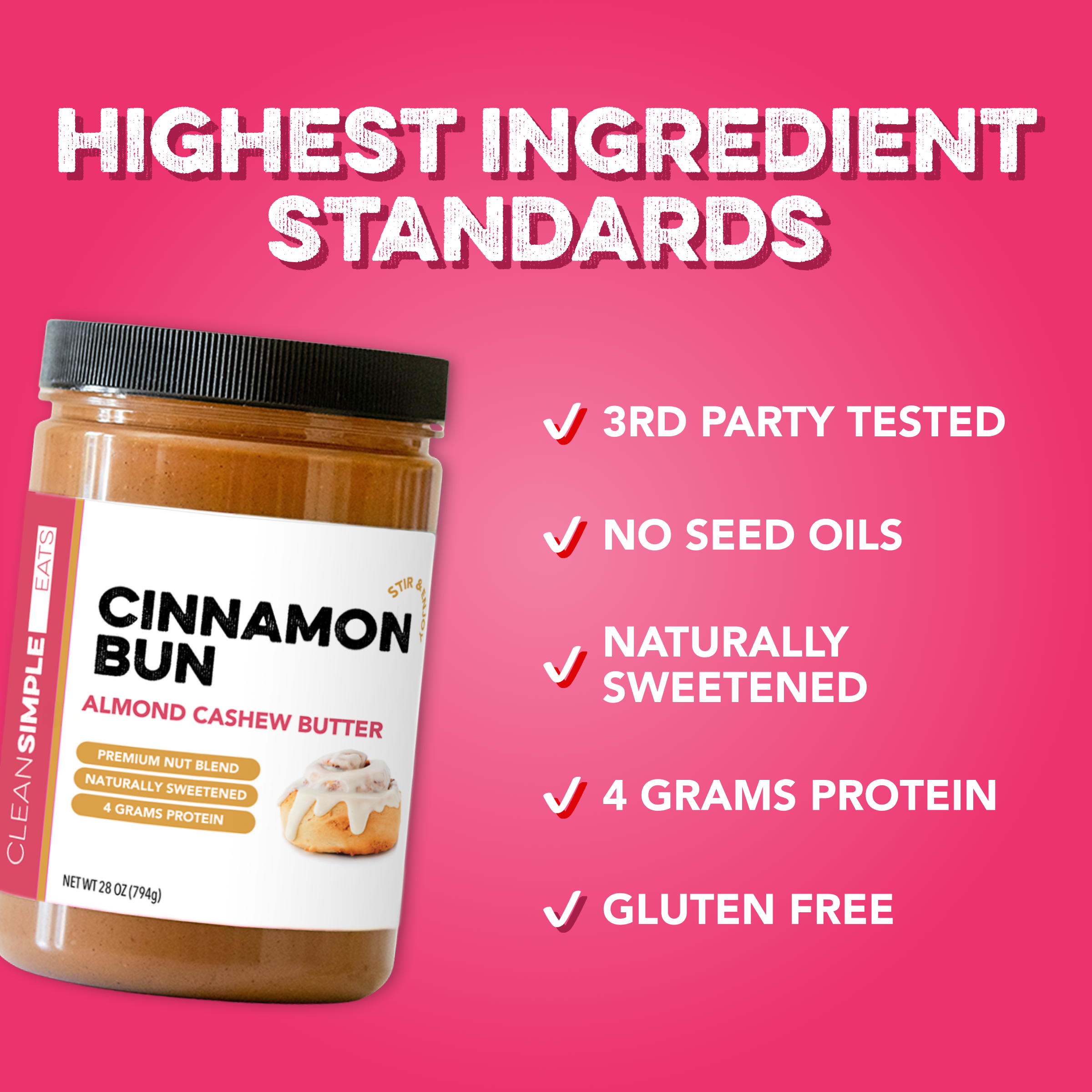 cleansimpleeats Cinnamon Bun OffBeat Butter (28 ounce)