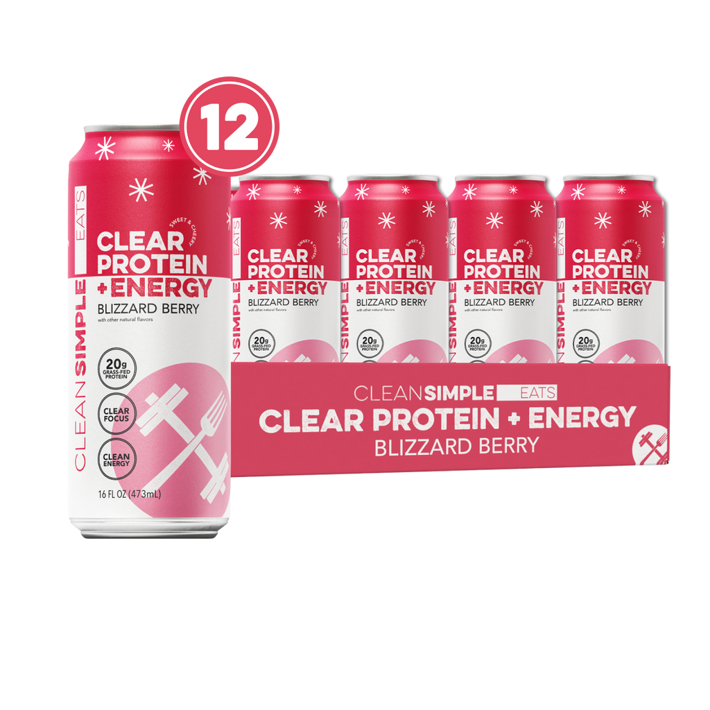 cleansimpleeats Clear Protein + Energy: Blizzard Berry (12 Pack)