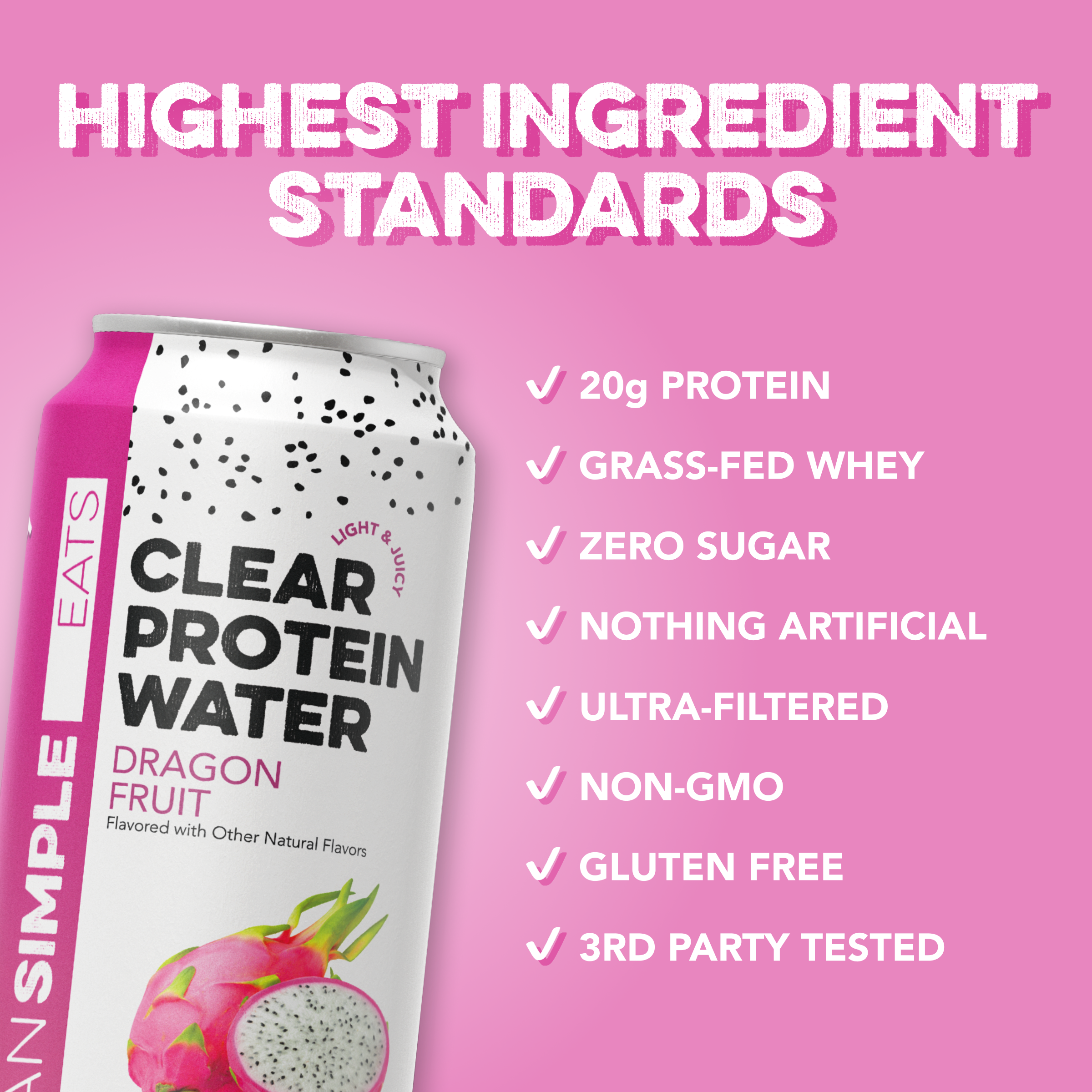 cleansimpleeats Clear Protein Water: Variety (8 Pack)