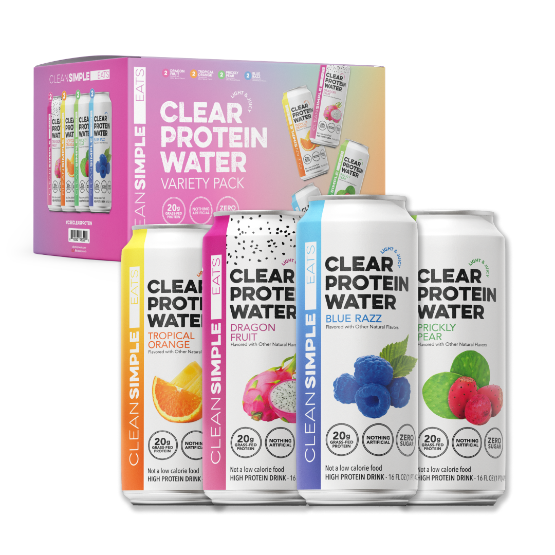 cleansimpleeats Clear Protein Water: Variety (8 Pack)