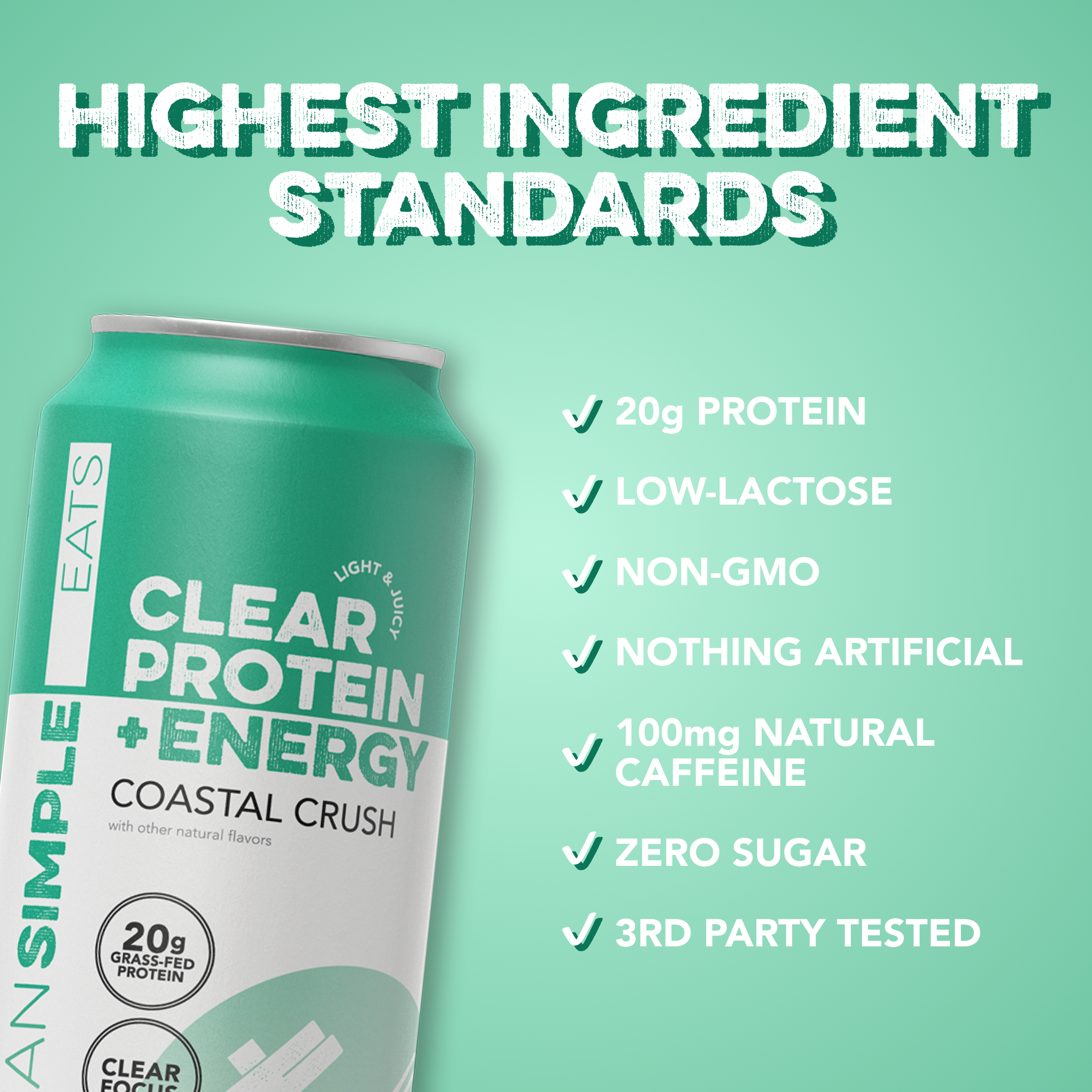 cleansimpleeats Clear Protein + Energy: Coastal Crush (12 Pack)