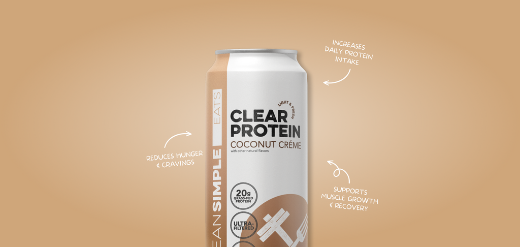 cleansimpleeats Clear Protein Water: Coconut Créme (16 Oz. | 12 Pack)