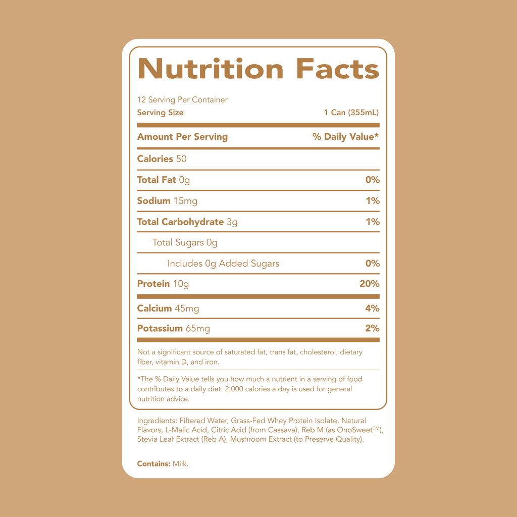 cleansimpleeats Clear Protein Water: Coconut Créme (12 Oz. | 12 Pack)