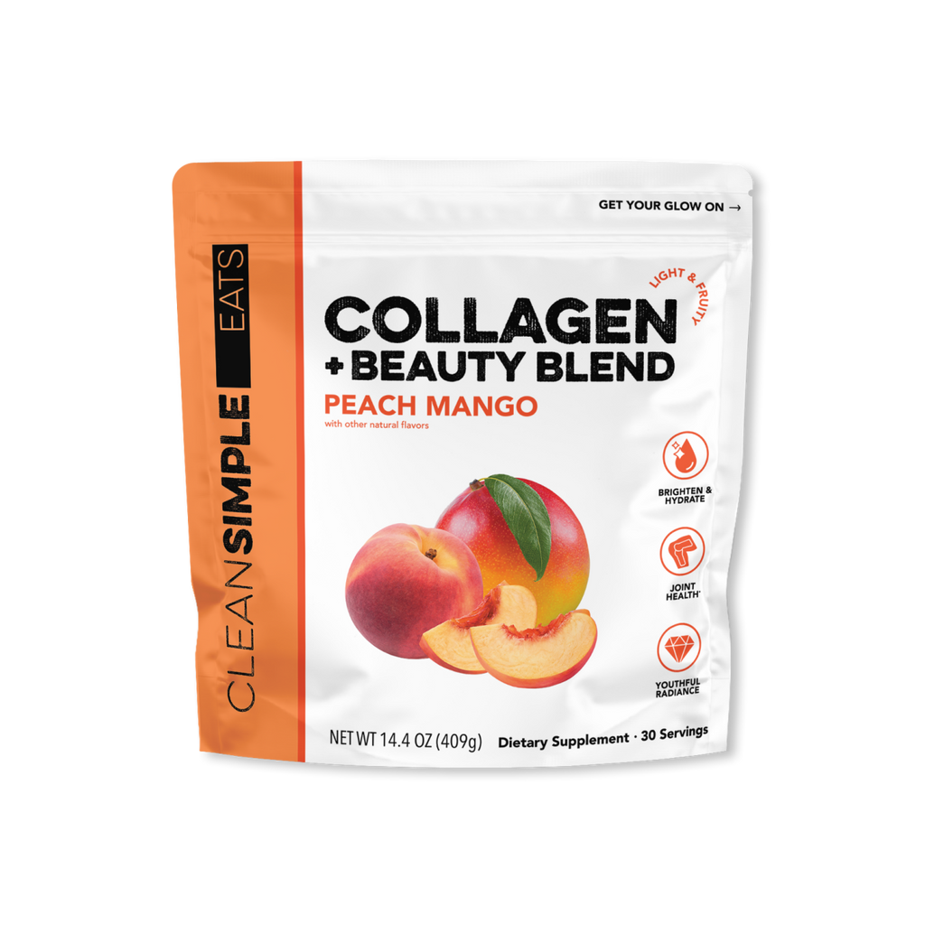 cleansimpleeats Collagen + Beauty Blend: Peach Mango (30 Servings)