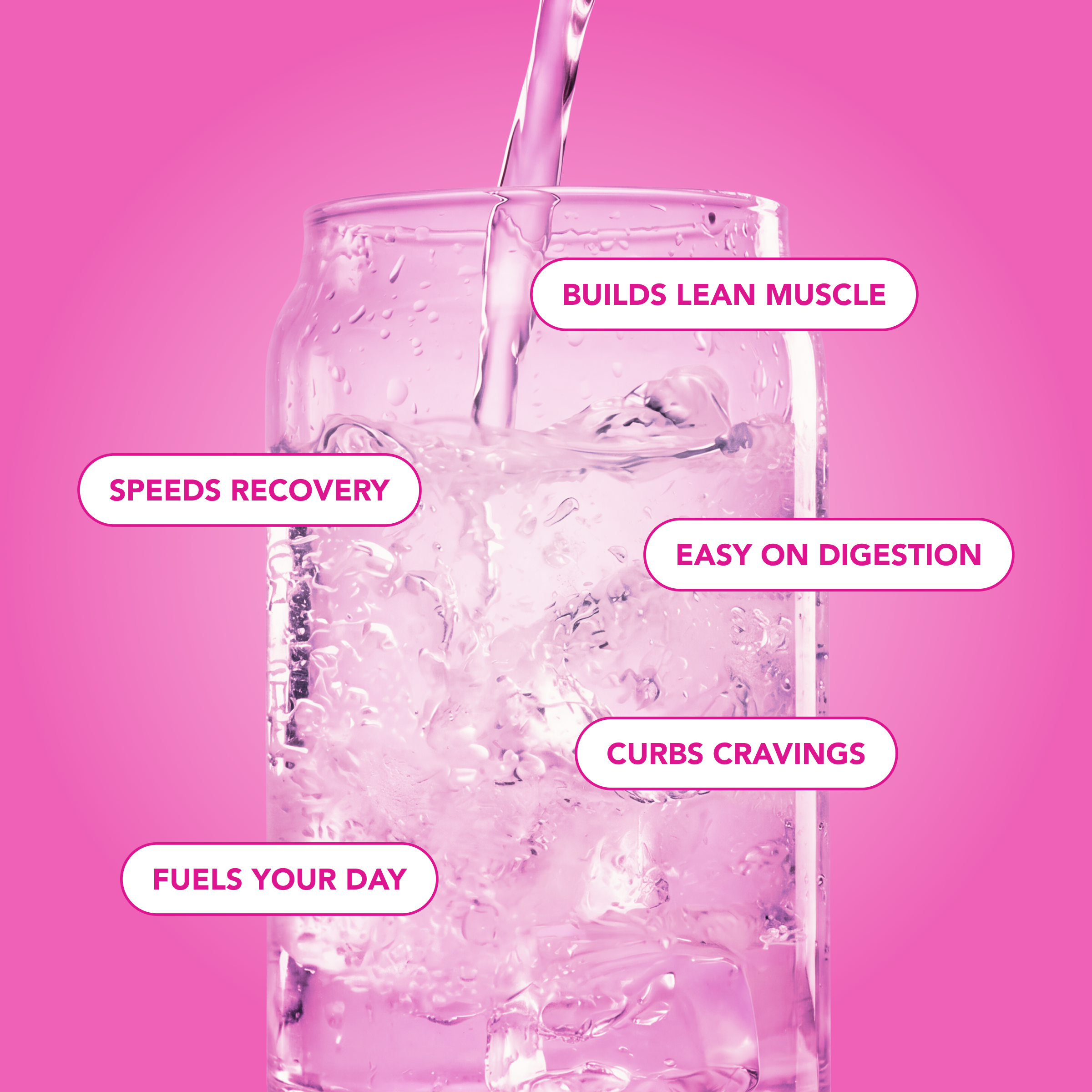 cleansimpleeats Clear Protein Water: Dragon Fruit (12 Oz. | 12 Pack)