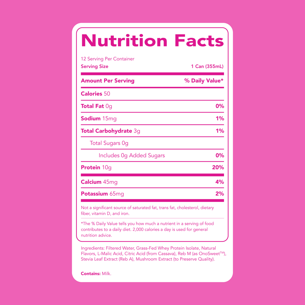cleansimpleeats Clear Protein Water: Dragon Fruit (12 Oz. | 12 Pack)