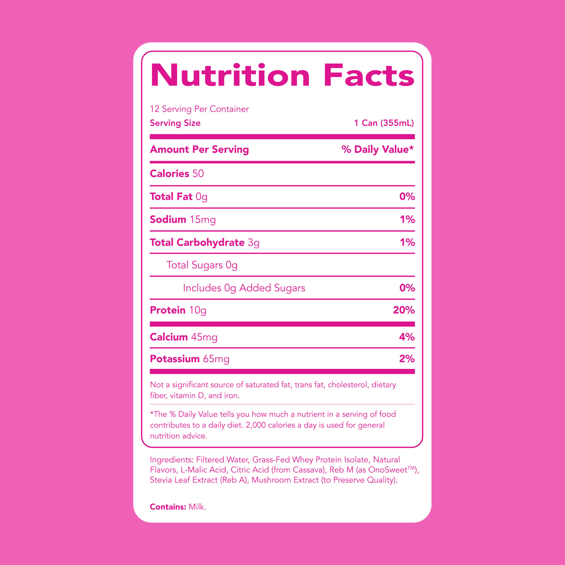 cleansimpleeats Clear Protein Water: Dragon Fruit (12 Oz. | 12 Pack)