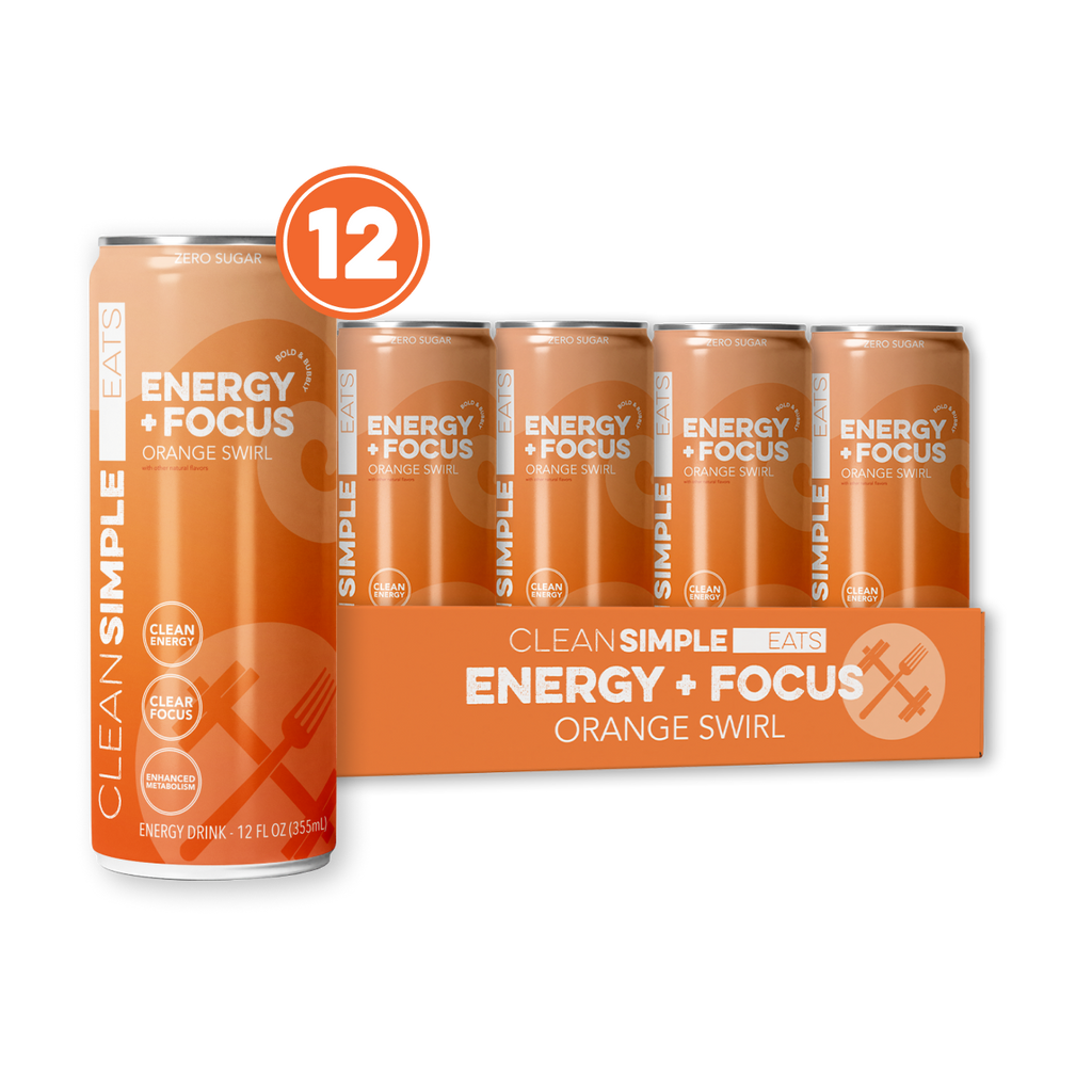 cleansimpleeats Energy + Focus: Orange Swirl (12-pack)