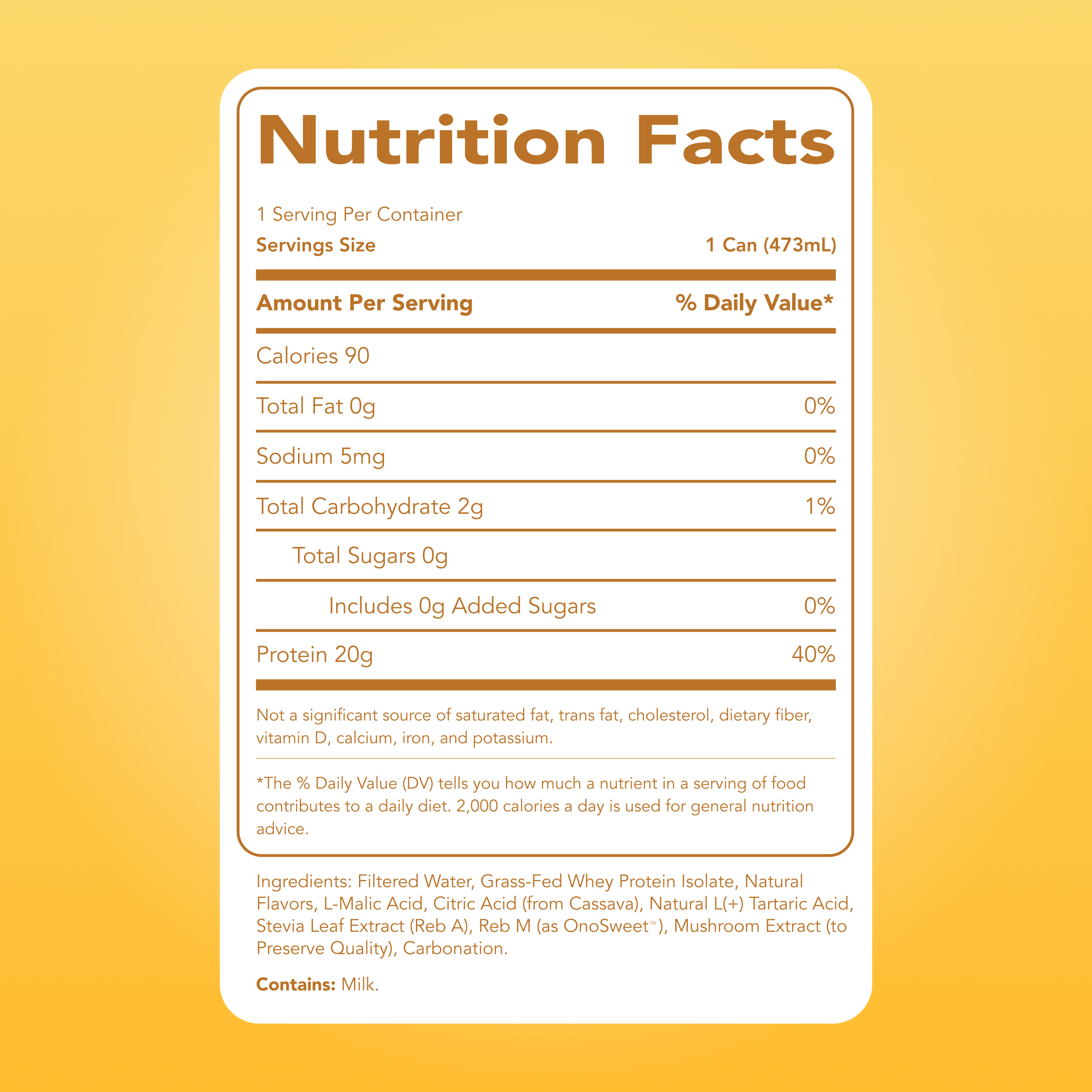 cleansimpleeats Clear Protein Soda: Frosted Lemonade (16 Oz. | 12 Pack)