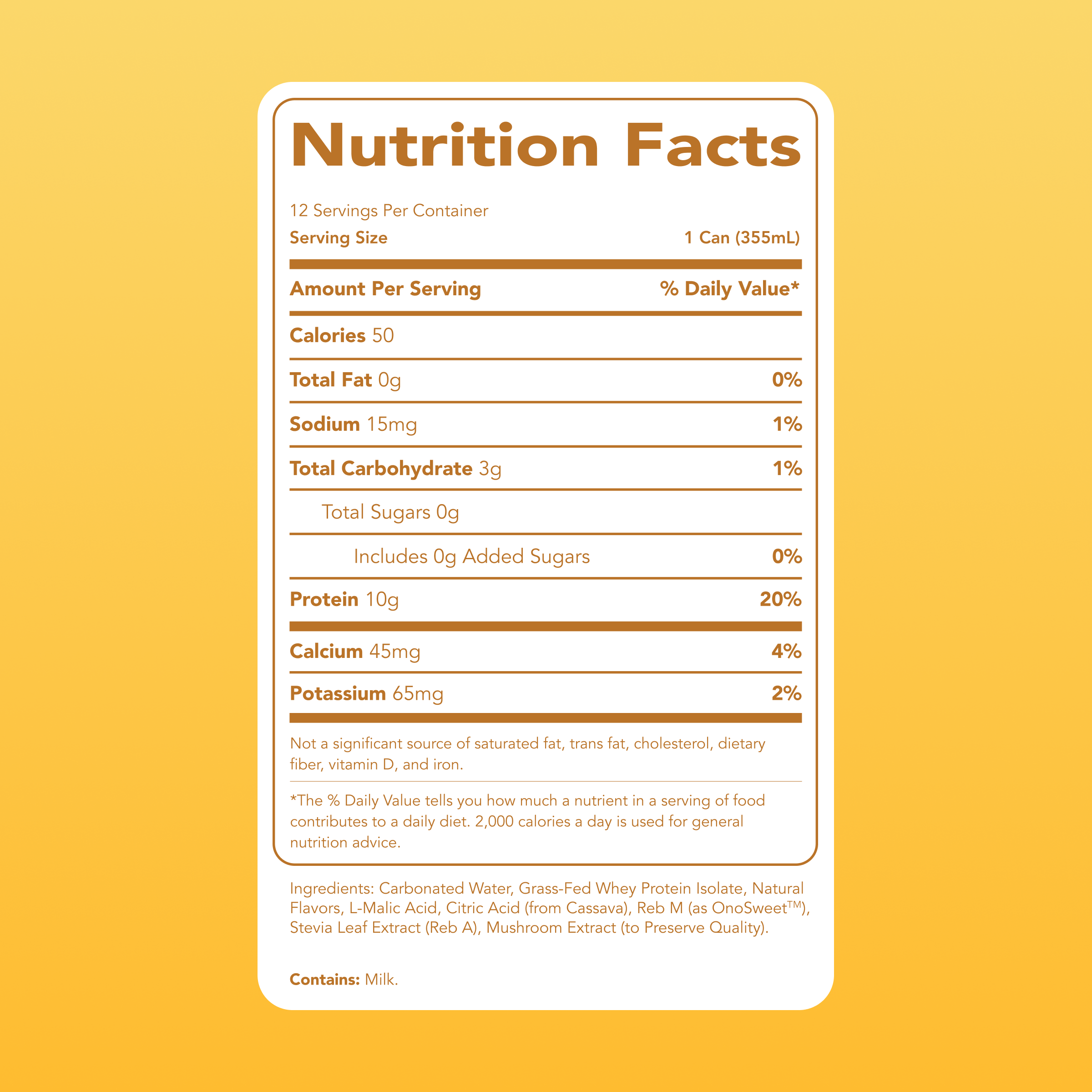 cleansimpleeats Clear Protein Soda: Frosted Lemonade (12 Oz. | 12 Pack)