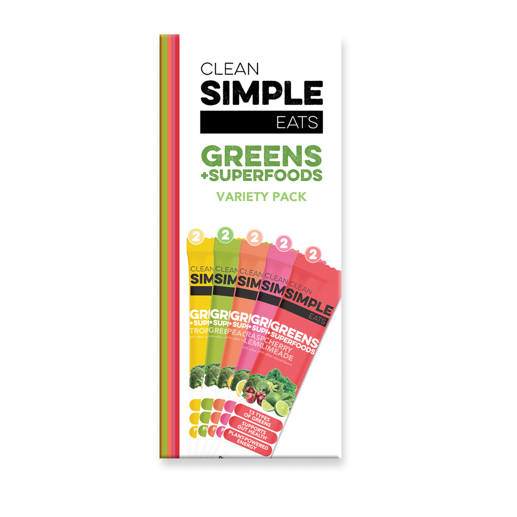 cleansimpleeats Greens Mix Variety Pack (10 Single Serving Stick Packs)