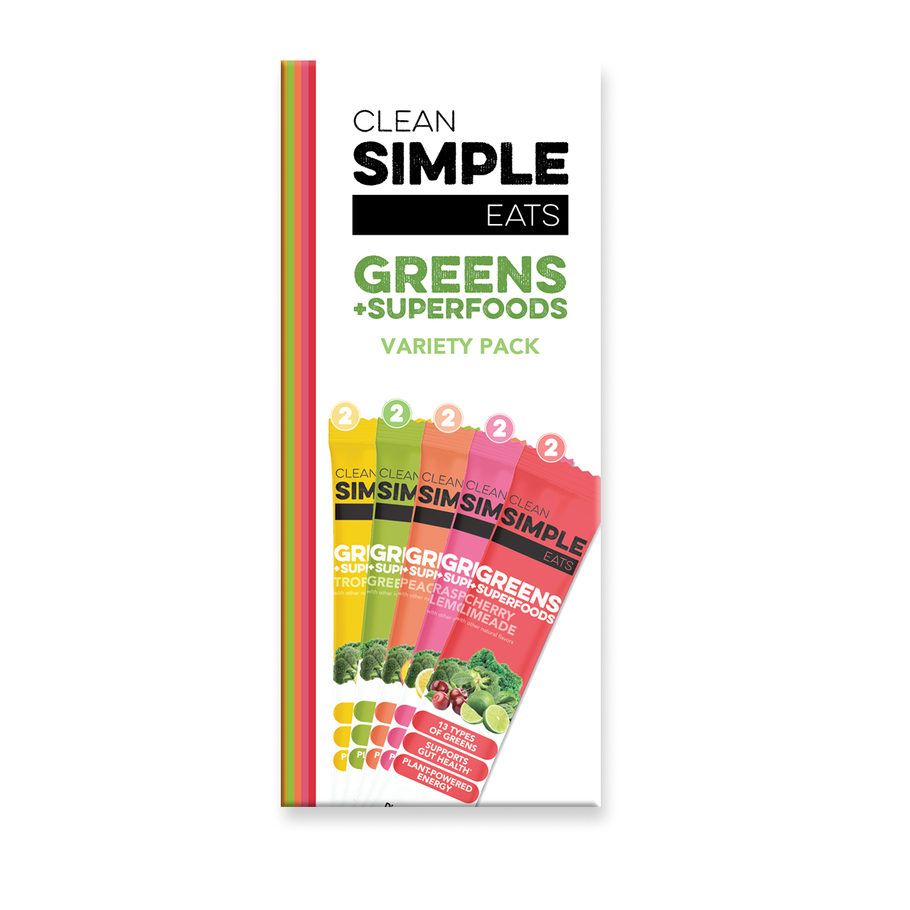 cleansimpleeats Greens Mix Variety Pack (10 Single Serving Stick Packs)
