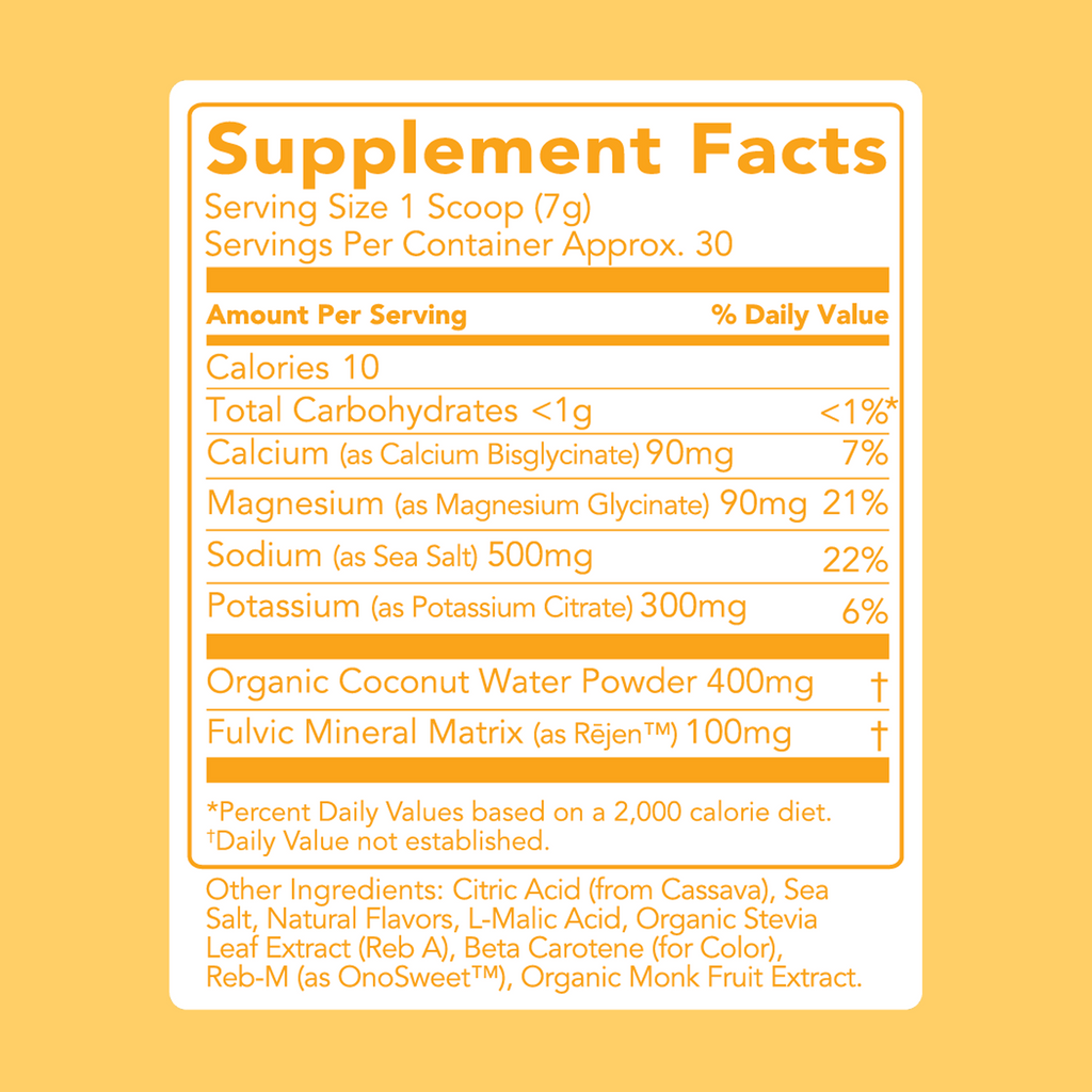 cleansimpleeats Hydrate + Electrolytes: Hawaiian Sunrise (30 Serving Bag)