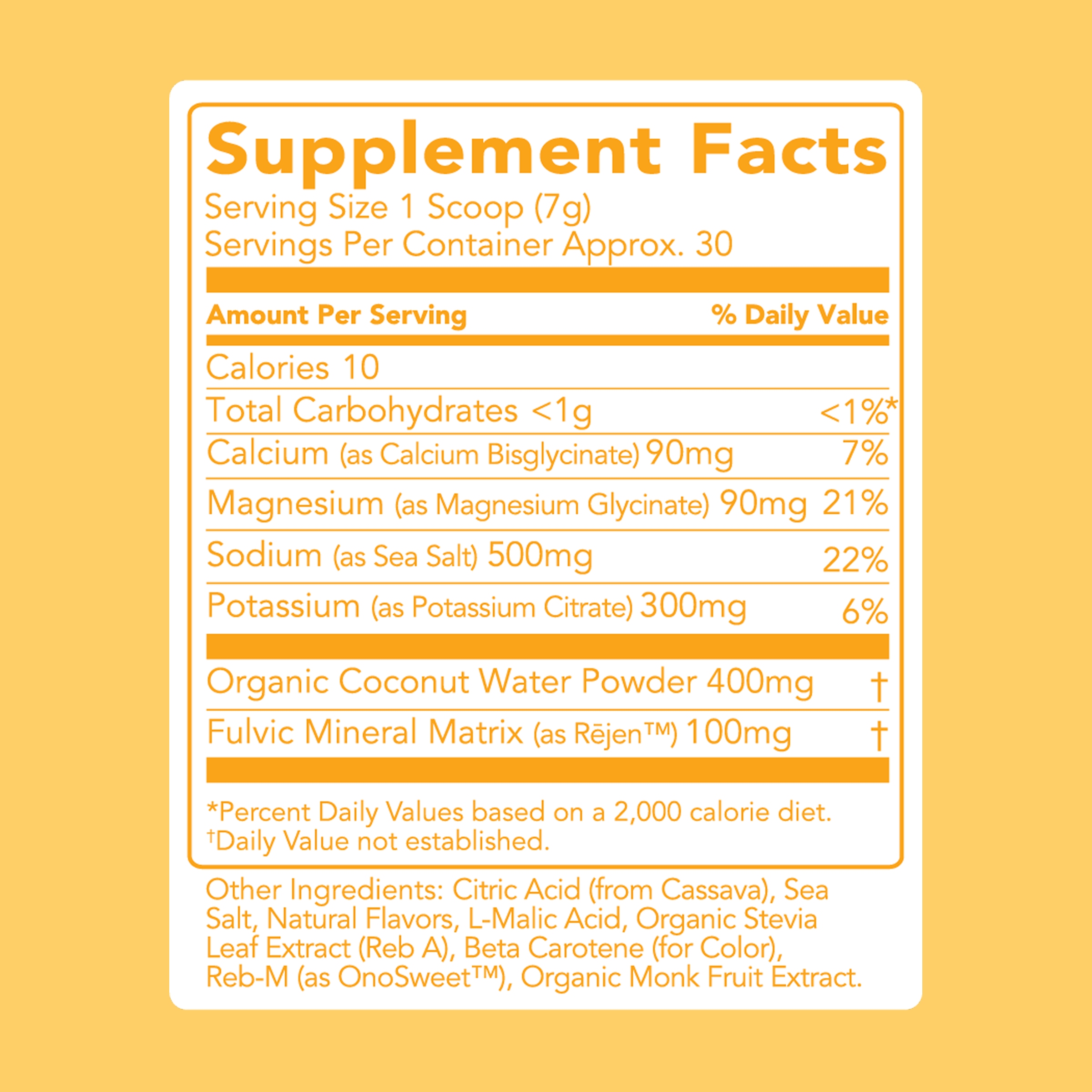 cleansimpleeats Hydrate + Electrolytes: Hawaiian Sunrise (30 Serving Bag)