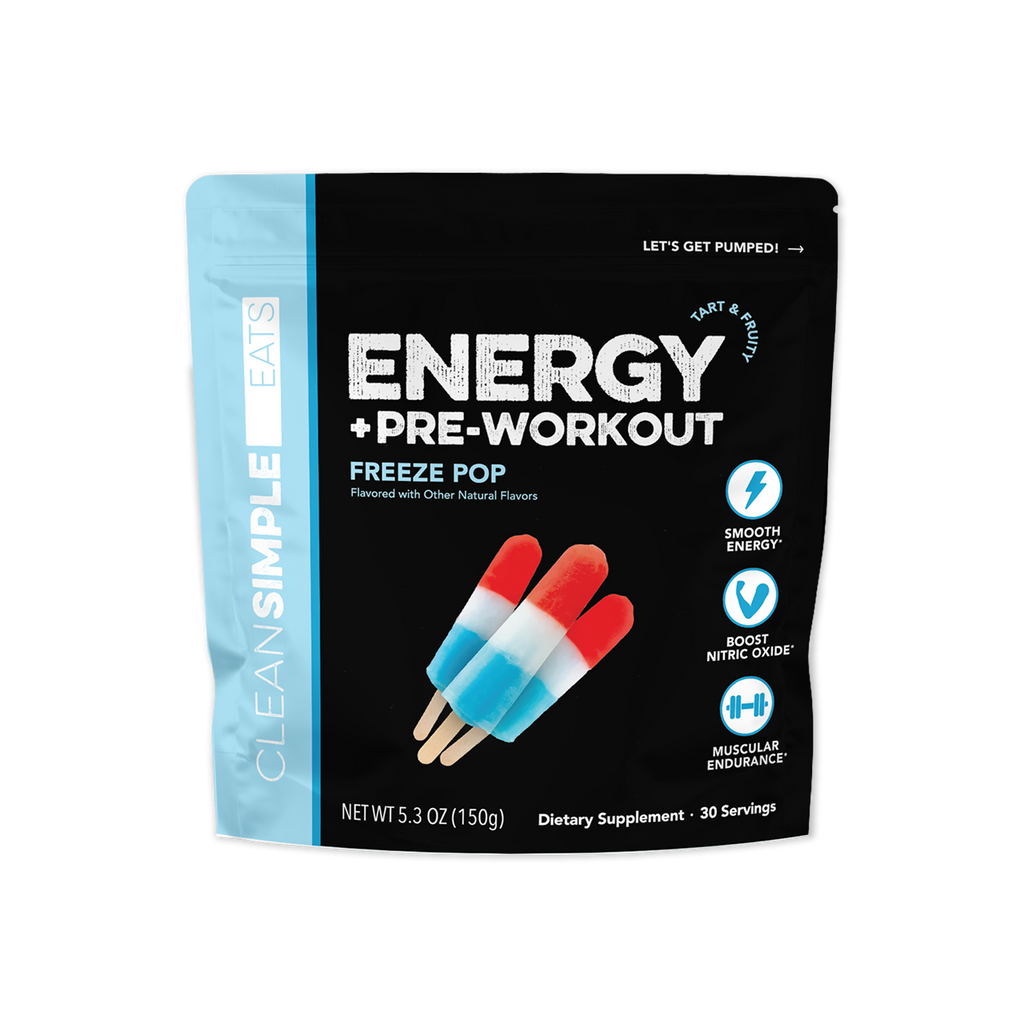cleansimpleeats Energy + Pre-Workout: Freeze Pop (30 Servings)