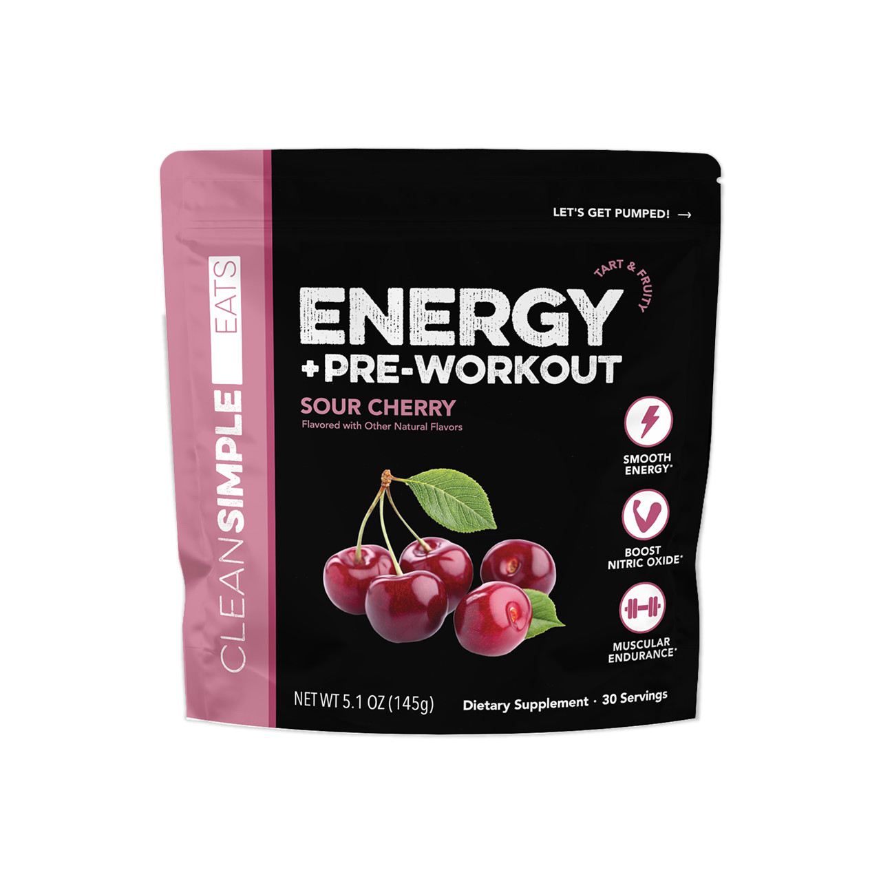cleansimpleeats Energy + Pre-Workout: Sour Cherry (30 Servings)