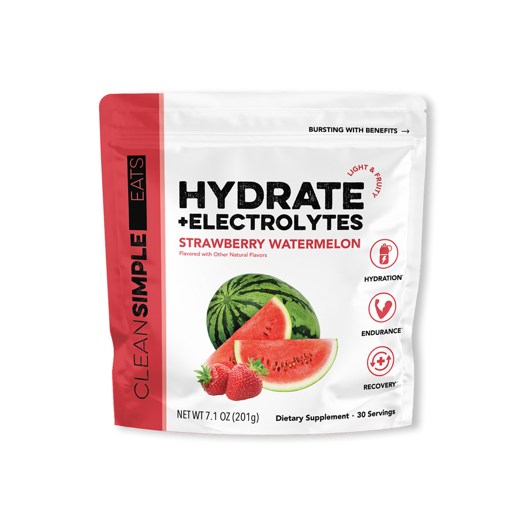 cleansimpleeats Hydrate + Electrolytes: Strawberry Watermelon (30 Serving Bag)