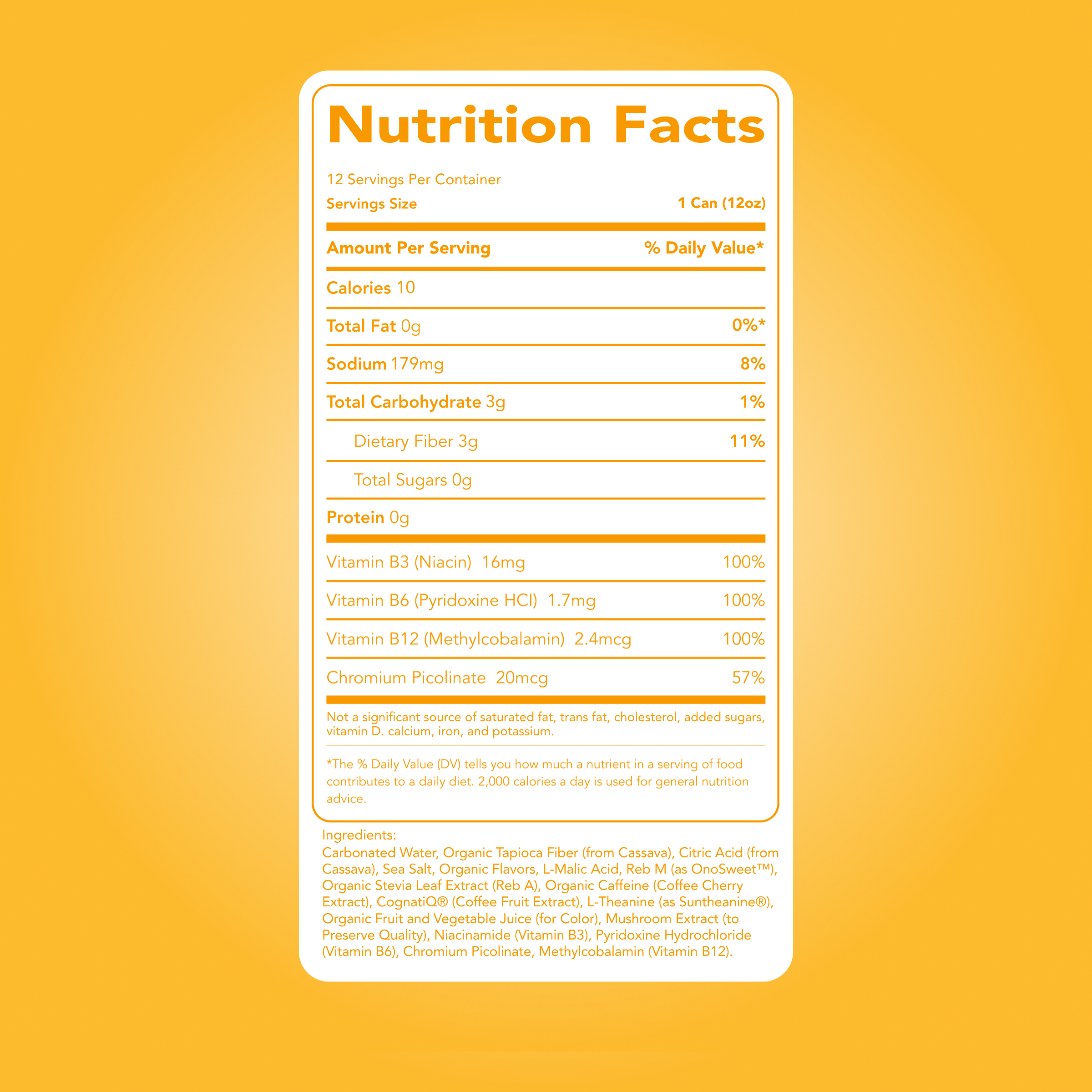 cleansimpleeats Energy + Focus: Island Sunrise (12-pack)