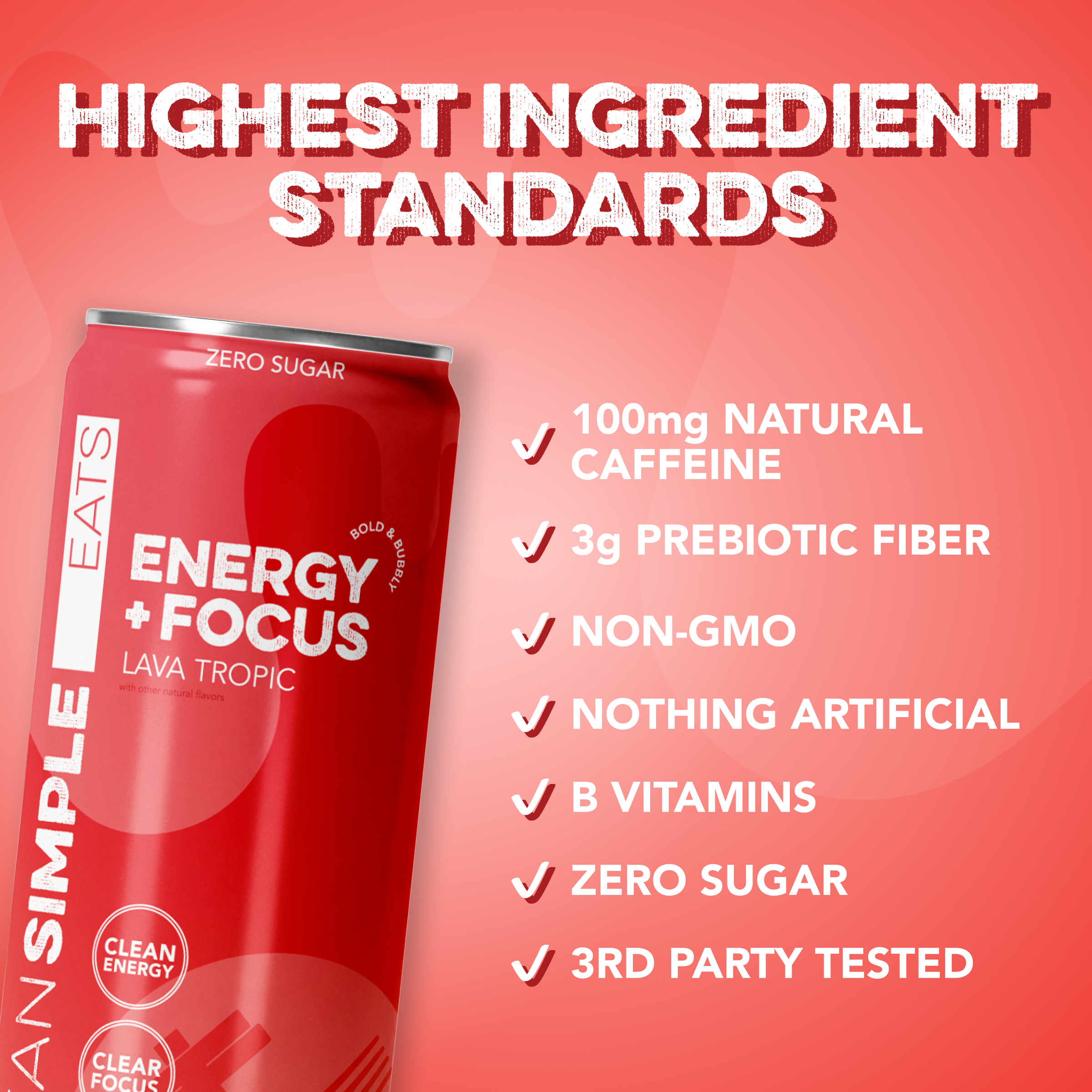 cleansimpleeats Energy + Focus: Lava Tropic (12-pack)