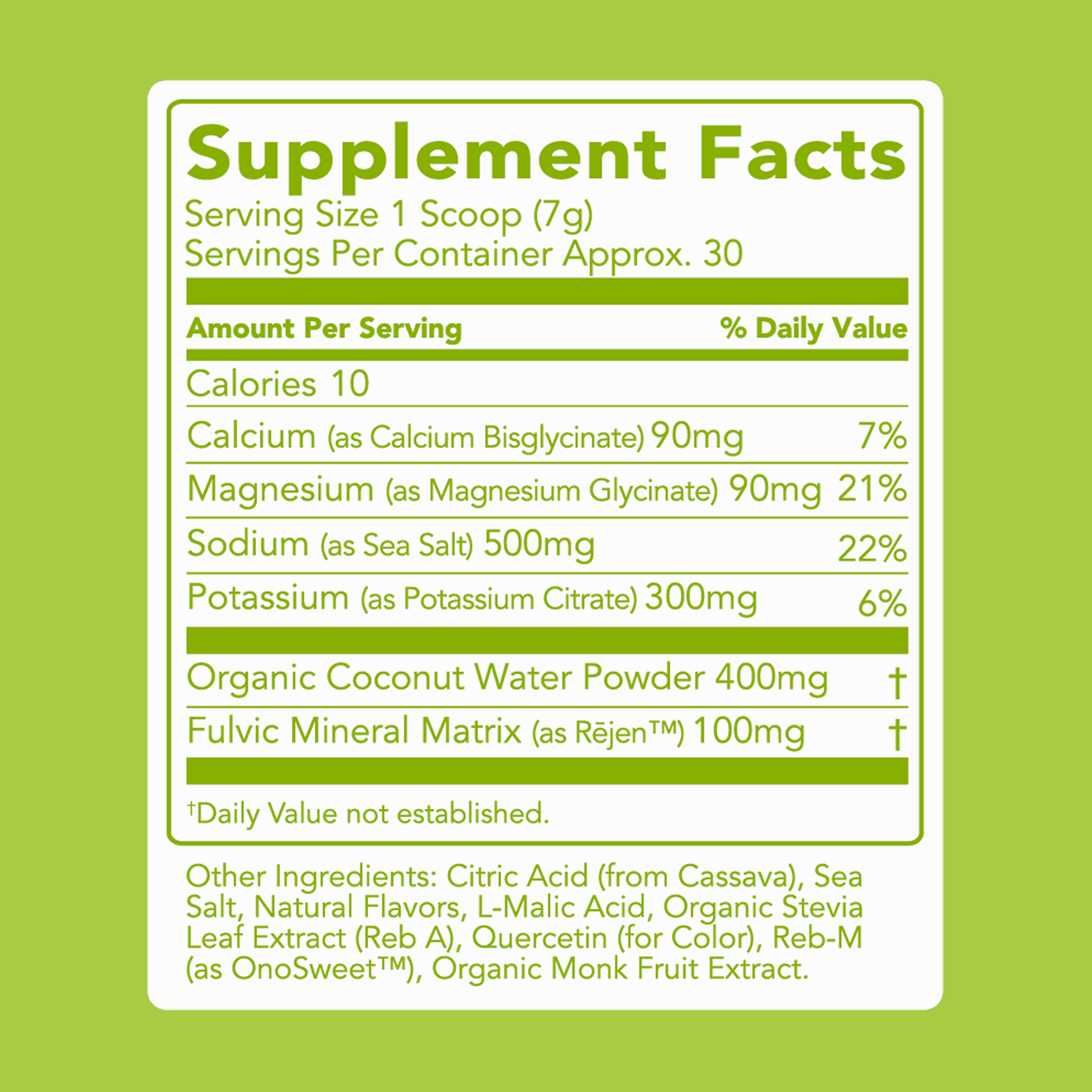 cleansimpleeats Hydrate + Electrolytes: Lemon Lime (30 Serving Bag)