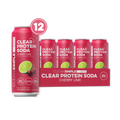 cleansimpleeats Clear Protein Soda: Cherry Lime (16 Oz. | 12 Pack)