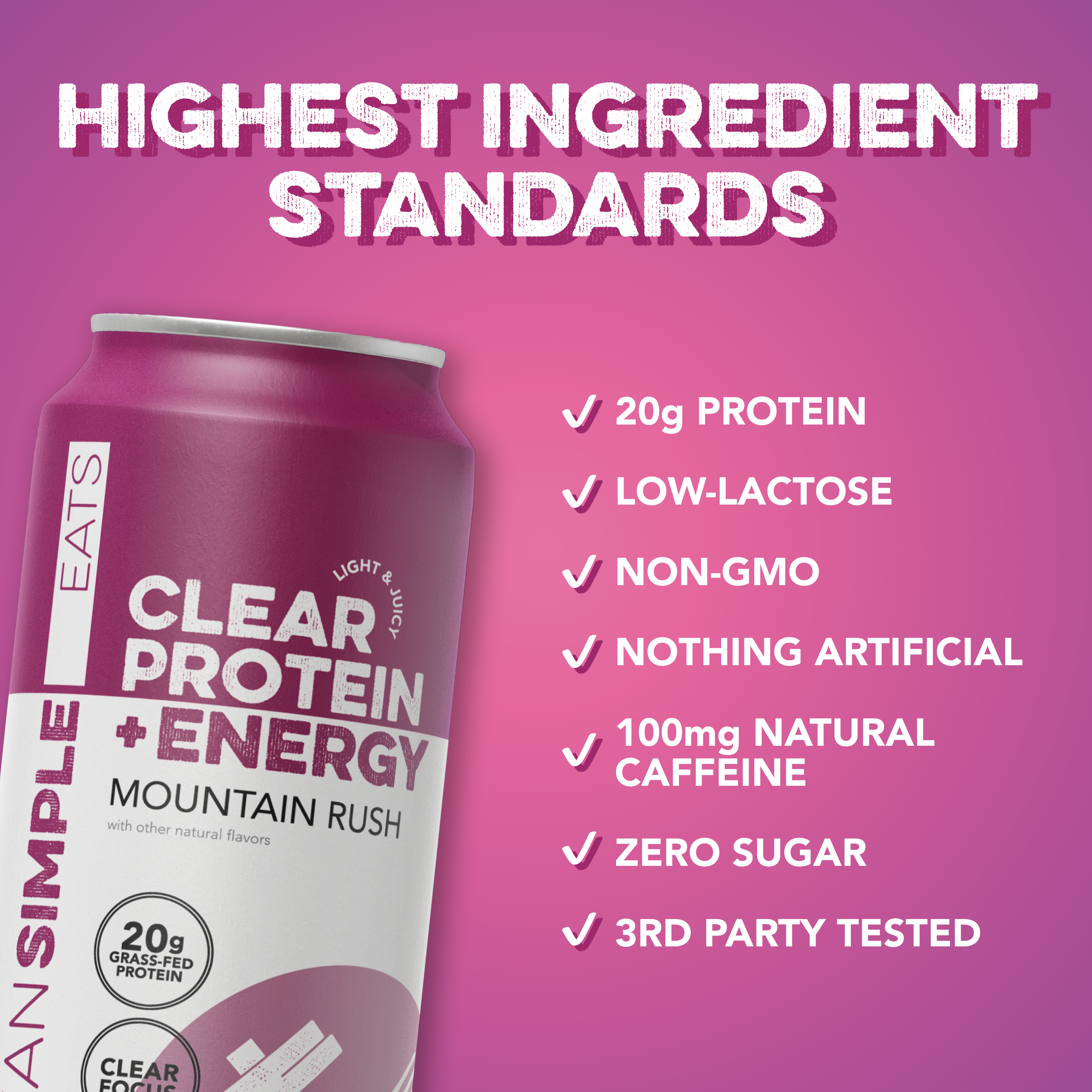 cleansimpleeats Clear Protein + Energy: Mountain Rush (12 Pack)