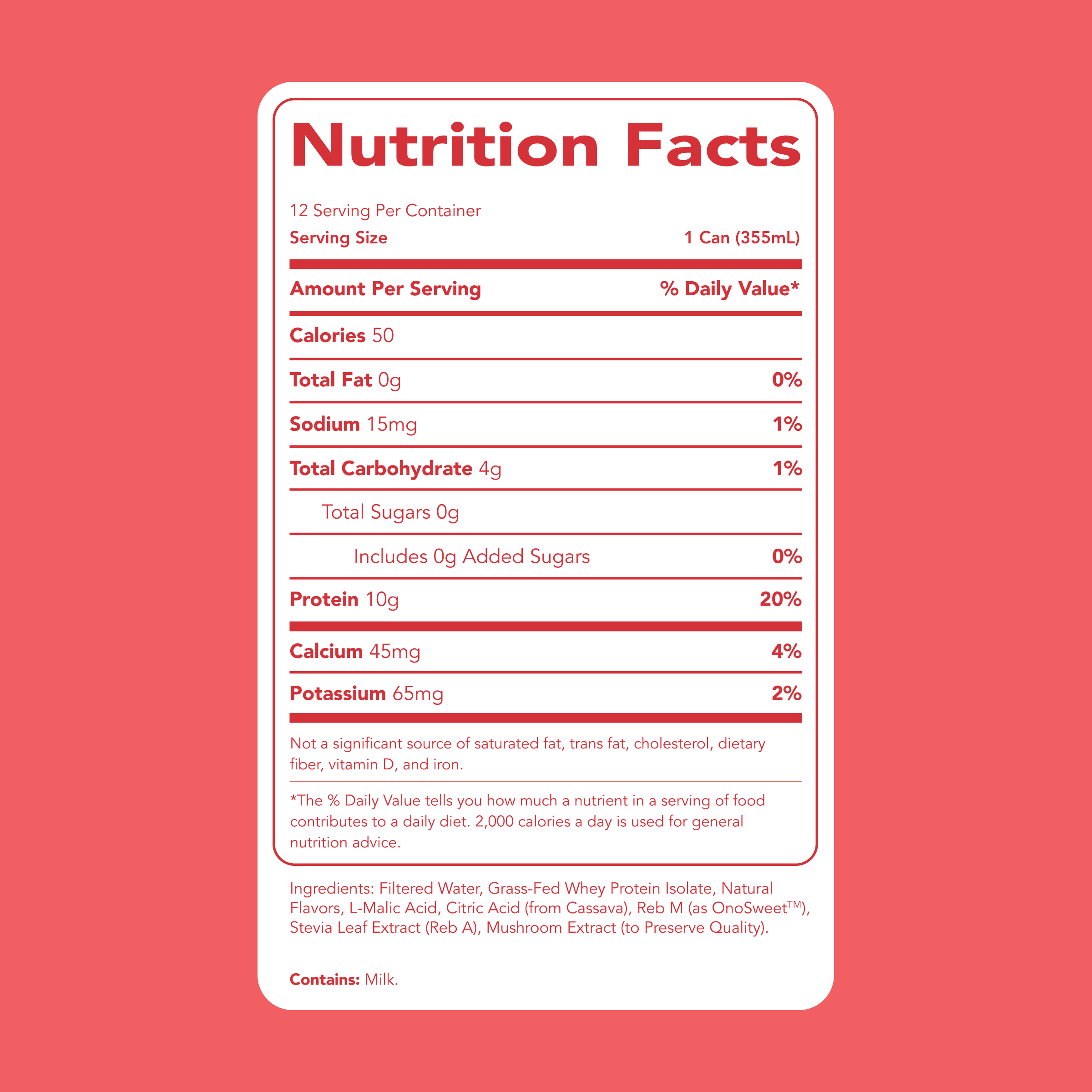 cleansimpleeats Clear Protein Water: Peach Mango Créme (12 Oz. | 12 Pack)