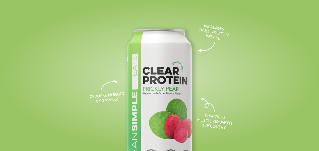 cleansimpleeats Clear Protein Water: Prickly Pear (16 Oz. | 12 Pack)