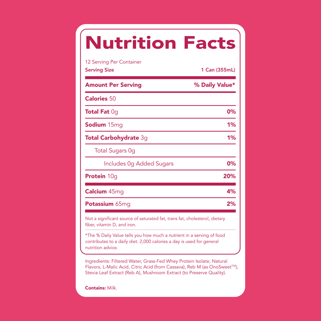 cleansimpleeats Clear Protein Water: Raspberries & Cream (12 Oz. | 12 Pack)